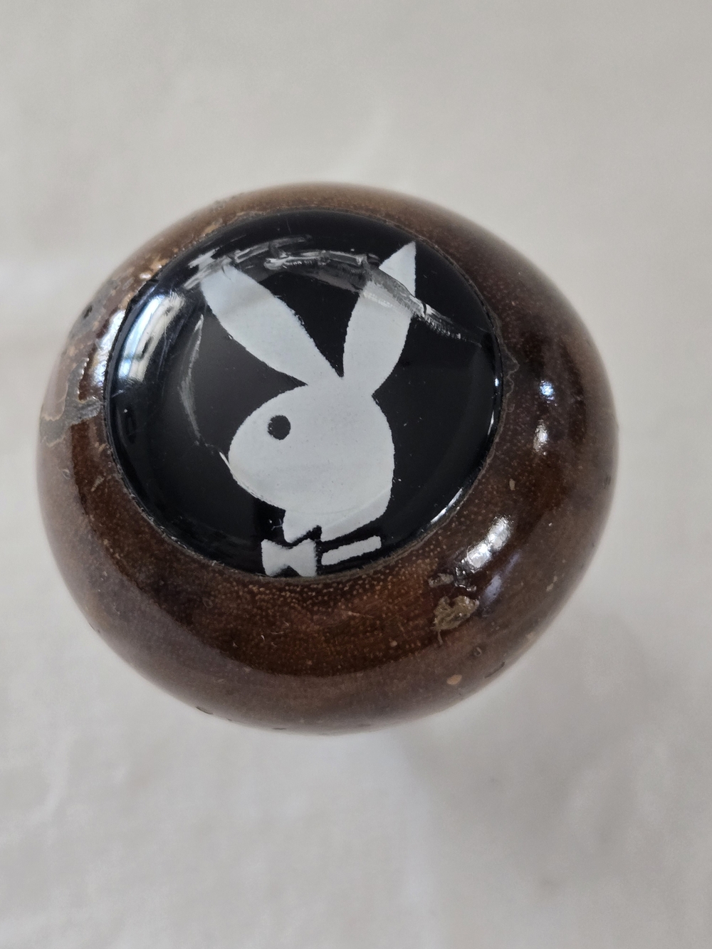 Vintage Playboy Bunny Wooden Gear Shift Knob